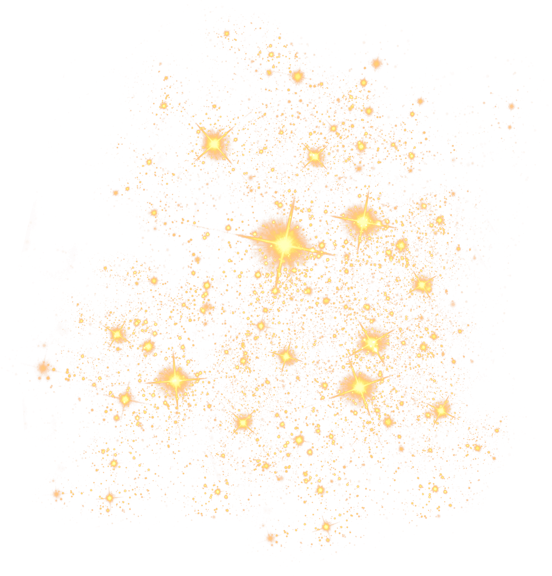 Gold Glitter Shining Stars